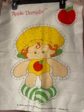 Apple Dumplin' Fabric Panel by Apple in Yellow, Red, Green